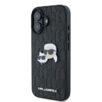 Karl Lagerfeld KLHCP16MPGKLKCPK iPhone 16 Plus 6.7" black hardcase Monogram Karl&Chaoupette He - imagine 2