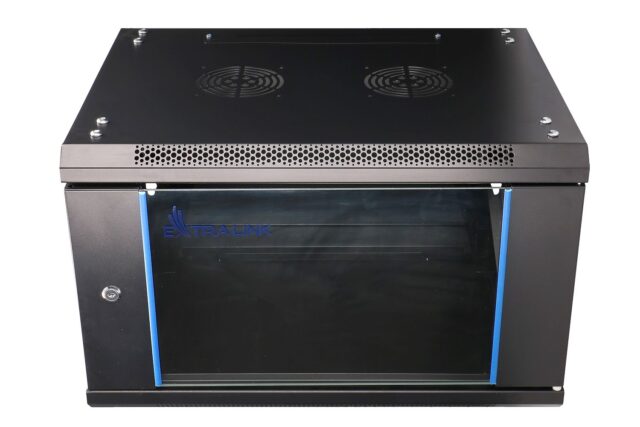 Extralink 6U 600x600 Black | Rackmount cabinet | wall mounted - imagine 2