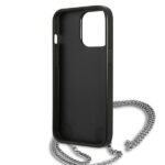Karl Lagerfeld KLHCP13XPMK iPhone 13 Pro Max 6,7" hardcase black Leather Textured and Chain - imagine 7