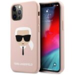 Karl Lagerfeld KLHCP12MSLKHLP iPhone 12/12 Pro 6,1" light pink hardcase Silicone Karl`s H