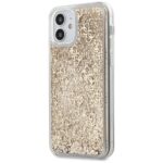 Guess GUHCP12SLG4GSLG iPhone 12 mini 5,4" gold hardcase 4G Liquid Glitter - imagine 2
