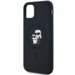 Karl Lagerfeld KLHMN61SCMKCRHK iPhone 11 / Xr 6.1" black hardcase Silicone Karl & Choupette Ma - imagine 6