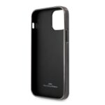 BMW BMHCP12MREELK case iPhone 12 / 12 Pro 6.1" black hardcase Leather Emboss - imagine 7