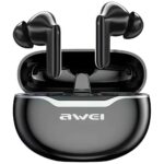 AWEI Bluetooth 5.3 T50 Pro TWS headphones + docking station black