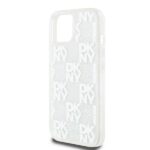 DKNY DKHCP15SLCPEPT iPhone 15 / 14 / 13 6.1" white hardcase Liquid Glitter Multilogo - imagine 6
