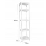 Extralink Shelving Unit, 5-Tier 180x40x40cm 175 kg - imagine 4