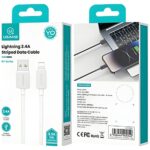 Cable USAMS KY Series US-SJ689 2.4A USB-A to Lightning 1m white - imagine 8