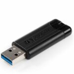 Verbatim USB-A 3.2 Gen 1 PinStripe Flash Drive 256GB black 49320