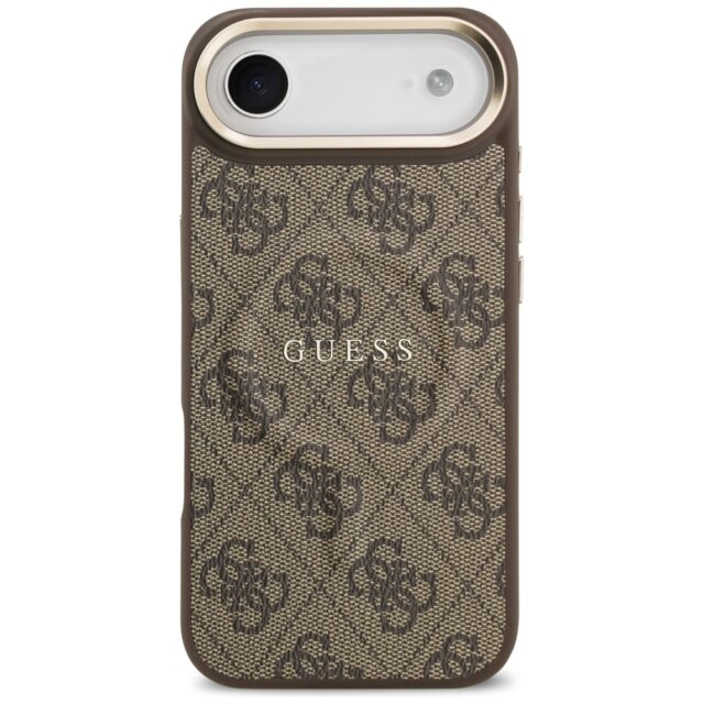 Case Guess 4G PU Classic Logo MagSafe for iPhone Air brown - imagine 3