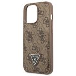 Guess GUHCP13LP4TPW iPhone 13 Pro / 13 6,1" brown hardcase 4G Triangle Logo Cardslot - imagine 6