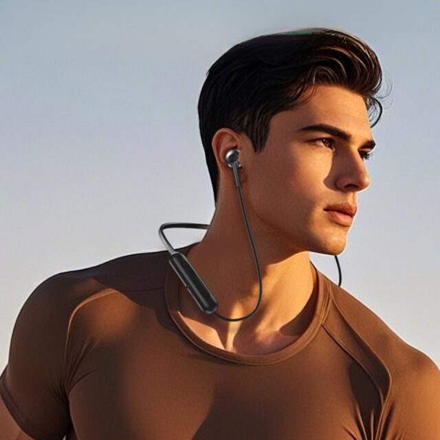 Sports headphones AWEI G82BL Bluetooth black - imagine 5