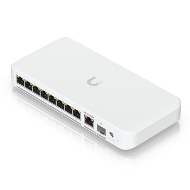 Ubiquiti USW-Flex-2.5G-8-PoE | Switch | 8x 2.5GbE RJ45, 1x 10GbE SFP+, 196W - imagine 3
