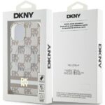 DKNY DKHMP15MHCPTSE iPhone 15 Plus / 14 Plus 6.7 inch beige hardcase IML Checkered Mono Pattern & Pr - imagine 8