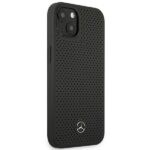 Mercedes MEHCP13MDELBK iPhone 13 / 14 / 15 6,1"black hardcase Leather Perforated - imagine 4