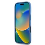 Guess GUHCP16XP4TDPB iPhone 16 Pro Max 6.9" blue hardcase Leather 4G Triangle Strass MagSaf - imagine 5