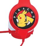 OTL Pokemon Pikachu Red dziecięcesłuchawki nauszne z mikrofonem / Interactive headphones - imagine 4