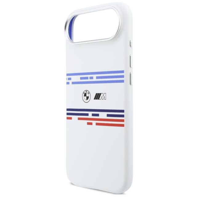 BMW M Silicon Horizontal Line MagSafe Case for iPhone Air White - imagine 6