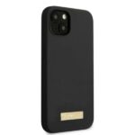 Guess GUHMP13SSPLK iPhone 13 mini 5,4" black hard case Silicone Logo Plate MagSafe - imagine 4