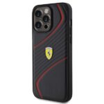 Ferrari FEHCP15XPTWK iPhone 15 Pro Max 6.7" black hardcase Twist Metal Logo - imagine 2
