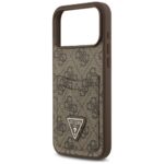 Case Guess 4G Double Card Triangle for iPhone 17 Pro Max brown - imagine 6