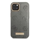 Guess GUHMP13MSAPSTG iPhone 13 / 14 / 15 6.1" grey hardcase Peony Logo Plate MagSafe - imagine 3