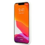 Guess GUHCP13MLS4GGWH iPhone 13/ 14 / 15 6,1" white hard case Silicone 4G Logo - imagine 5