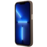 Guess GUHCP14LHG4SHW iPhone 14 Pro 6,1" brown hard case 4G Vintage Gold Logo - imagine 5