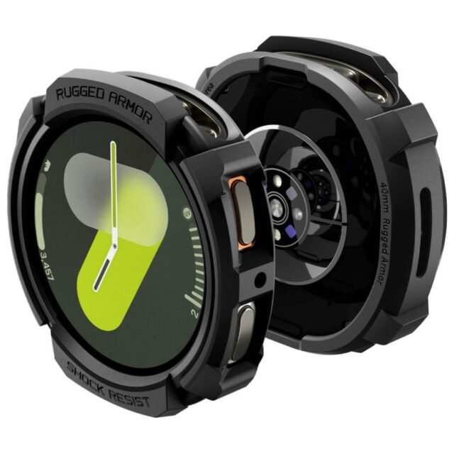 Spigen Rugged Armor Case for Samsung Galaxy Watch 8 40mm black - imagine 7