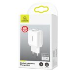 USAMS wall charger 2xUSB T24 2.1A white (only head) CC90TC01 (US-CC090) - imagine 3