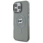 Karl Lagerfeld KLHMP16LHLSCHK iPhone 16 Pro 6.3" black hardcase IML Metal Choupette Head MagSa - imagine 2