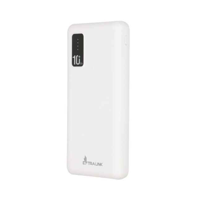 Extralink EPB-098W 10000mAh White | Powerbank | Power bank, USB-C - imagine 3