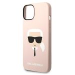 Karl Lagerfeld KLHCP14SSLKHLP iPhone 14/ 15 / 13 6,1" hardcase pink Silicone Karl`s Head - imagine 6
