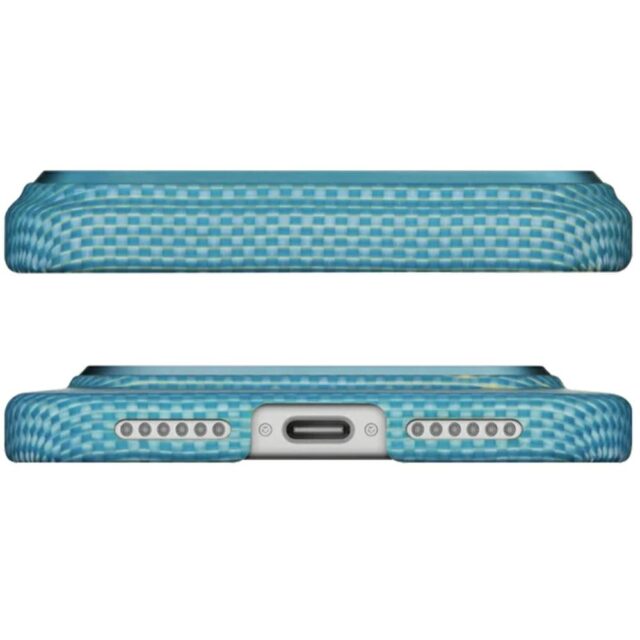 Case PITAKA Ultra-Slim MagSafe for iPhone 17 Pro lucid blue - imagine 3