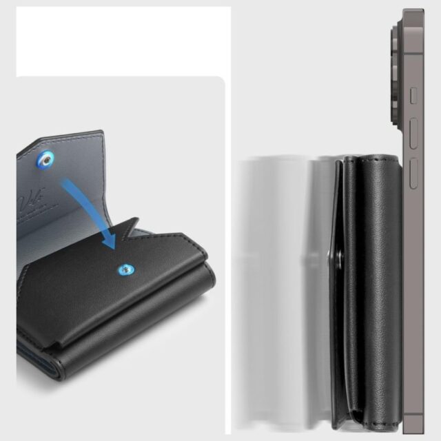 Spigen Valentinus Pro MagSafe Magnetic Wallet black - imagine 2