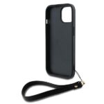 DKNY DKHCP15MPBSWSK iPhone 15 Plus 6.7 inch black hardcase with Wrist Strap and Stock Logo - imagine 4