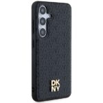 DKNY DKHMS24MPSHRPSK S24+ S926 black hardcase Leather Pattern Metal Logo MagSafe - imagine 4