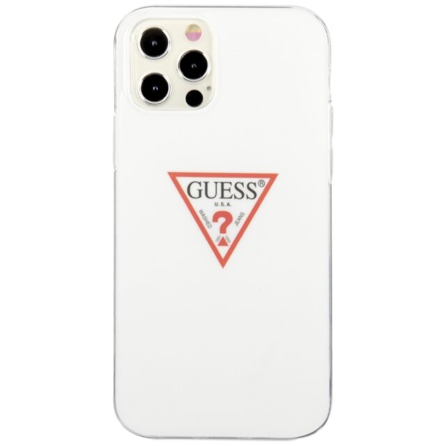 Guess GUHCP12MPCUCTLWH iPhone 12/12 Pro 6,1" white hardcase Triangle Collection - imagine 3