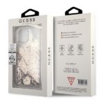 Guess GUOHCN58GLHFLGO iPhone 11 Pro gold hardcase Glitter Charms - imagine 8