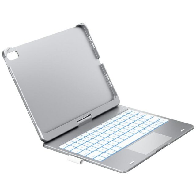 Case Flexbook Touch Typecase with keyboard for iPad 11" (A16) 2025 / iPad 10.9" 2022 silver - imagine 5