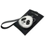 Nimmy 3in1 Set phone bag + wallet + locator case black Big Eyed Pet 2.0 Panda - imagine 7