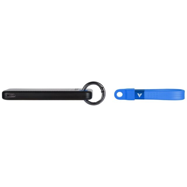 Verbatim Drive SSD 1TB - key ring with cable USB 3.2 gen.2 black-blue 32191 - imagine 4