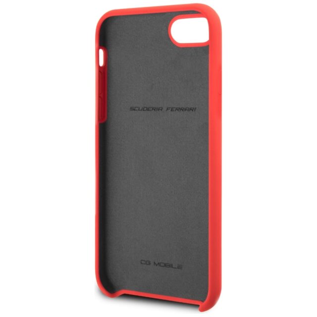 Ferrari Hardcase FESSIHCI8RE iPhone 7/8/ SE2020 red Silicone - imagine 4