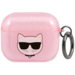 Karl Lagerfeld KLA3UCHGP AirPods 3 cover pink Glitter Choupette