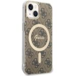 Guess GUHMP14SH4STW iPhone 14 / 15 / 13 6.1"brown hardcase 4G MagSafe - imagine 3