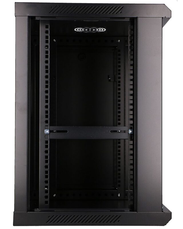 Extralink 12U 600x450 Black | Rackmount cabinet | wall mounted - imagine 6