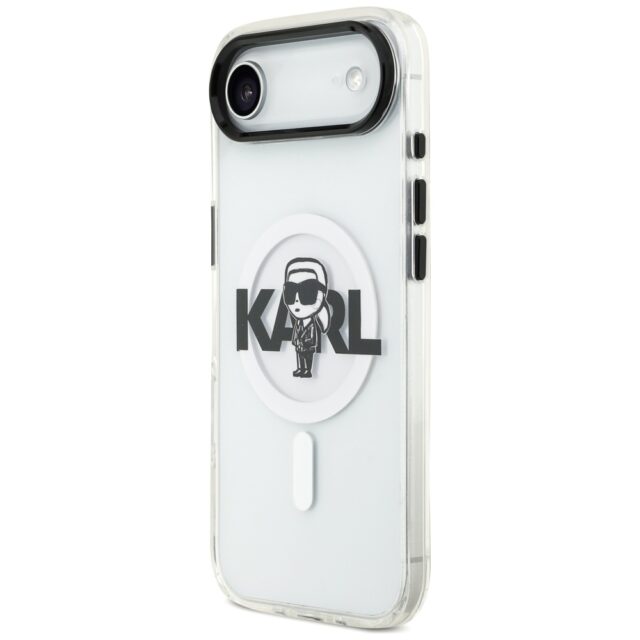 Karl Lagerfeld IML Karl Sketch Logo MagSafe Case for iPhone Air Clear - imagine 2