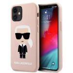 Karl Lagerfeld KLHCP12SSLFKPI iPhone 12 mini 5,4" hardcase light pink Silicone Iconic