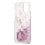 Guess GUHCP13SLGPEPI iPhone 13 mini 5,4" pink hardcase Peony Liquid Glitter - imagine 7
