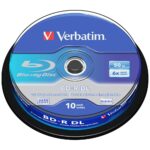 Blu-ray Discs Verbatim 50GB 6X BD-R DL 10pcs gray 43746