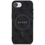 Case Guess 4G Ring Classic Logo MagSafe for iPhone 16e black - imagine 3